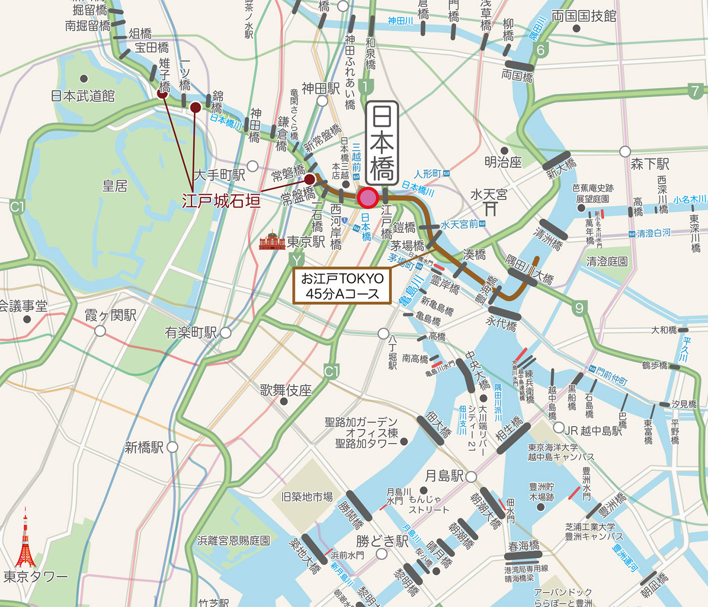 お江戸TOKYO45分Aコース