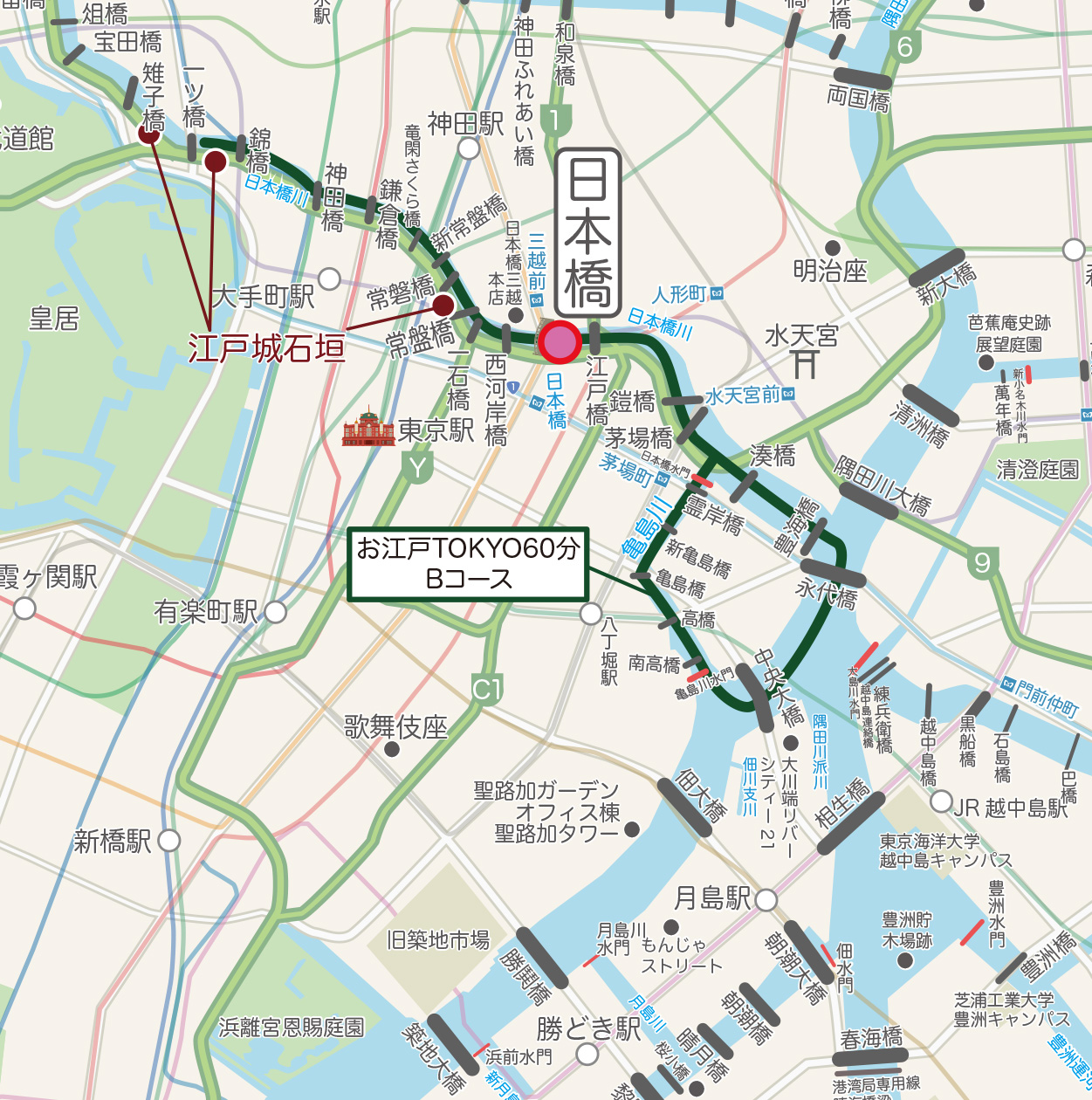 お江戸TOKYO60分 Bコース