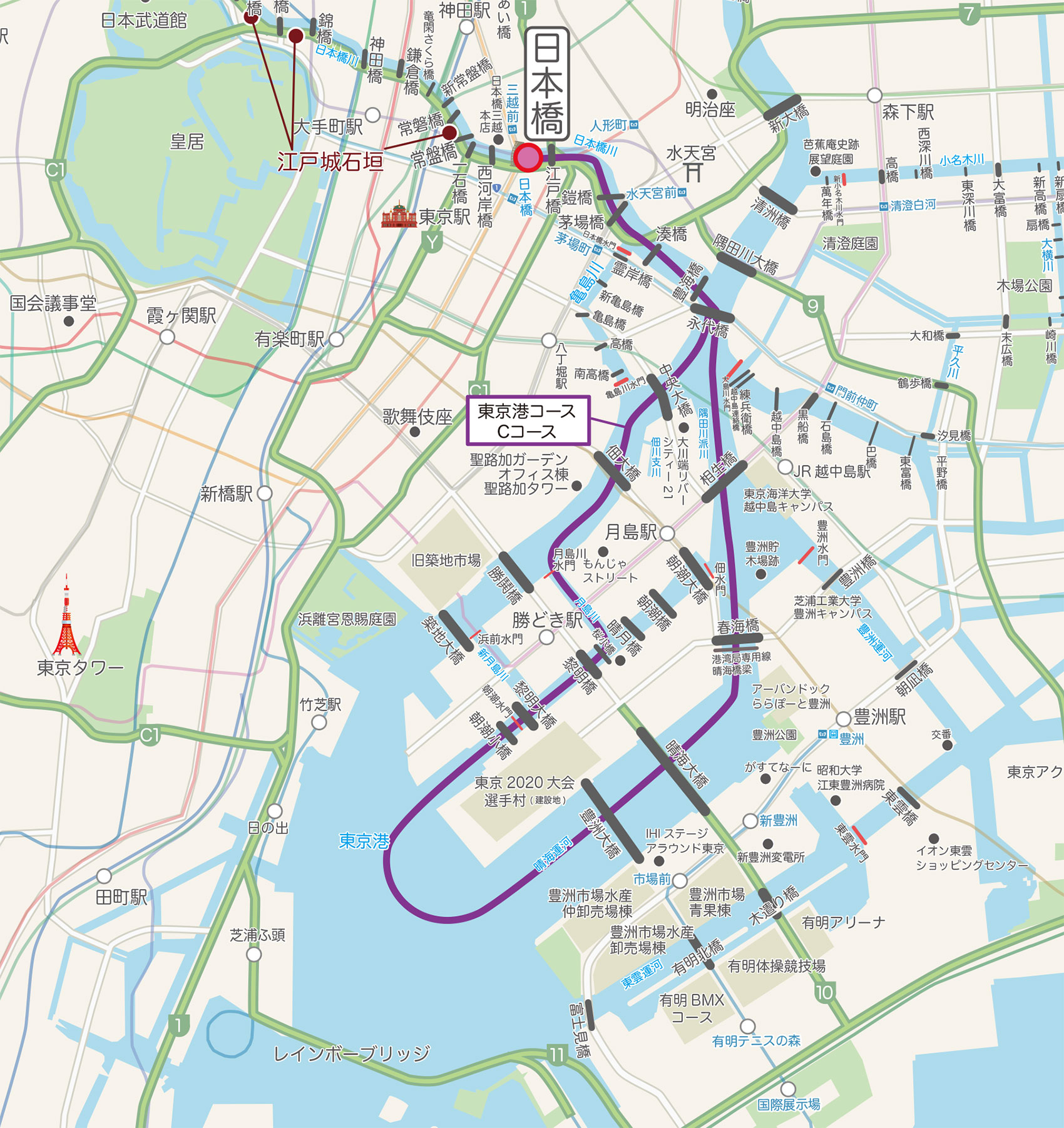 サンセットクルーズ70分 Cコース